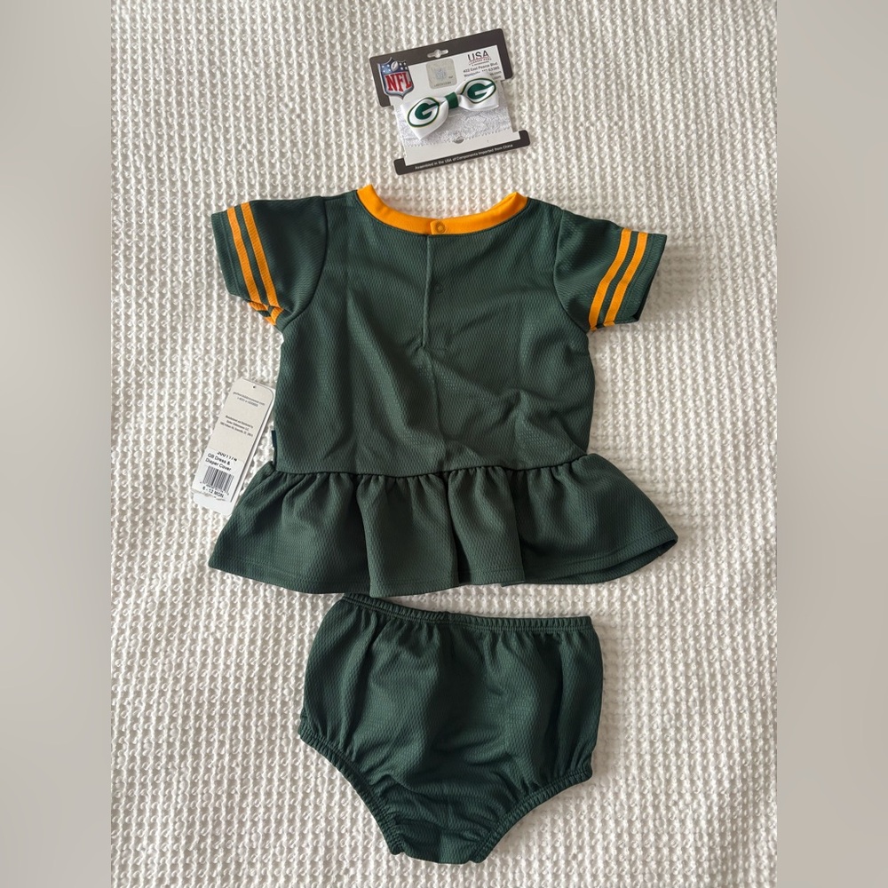 Green Bay Packers Baby Dress - Picture 2 of 7